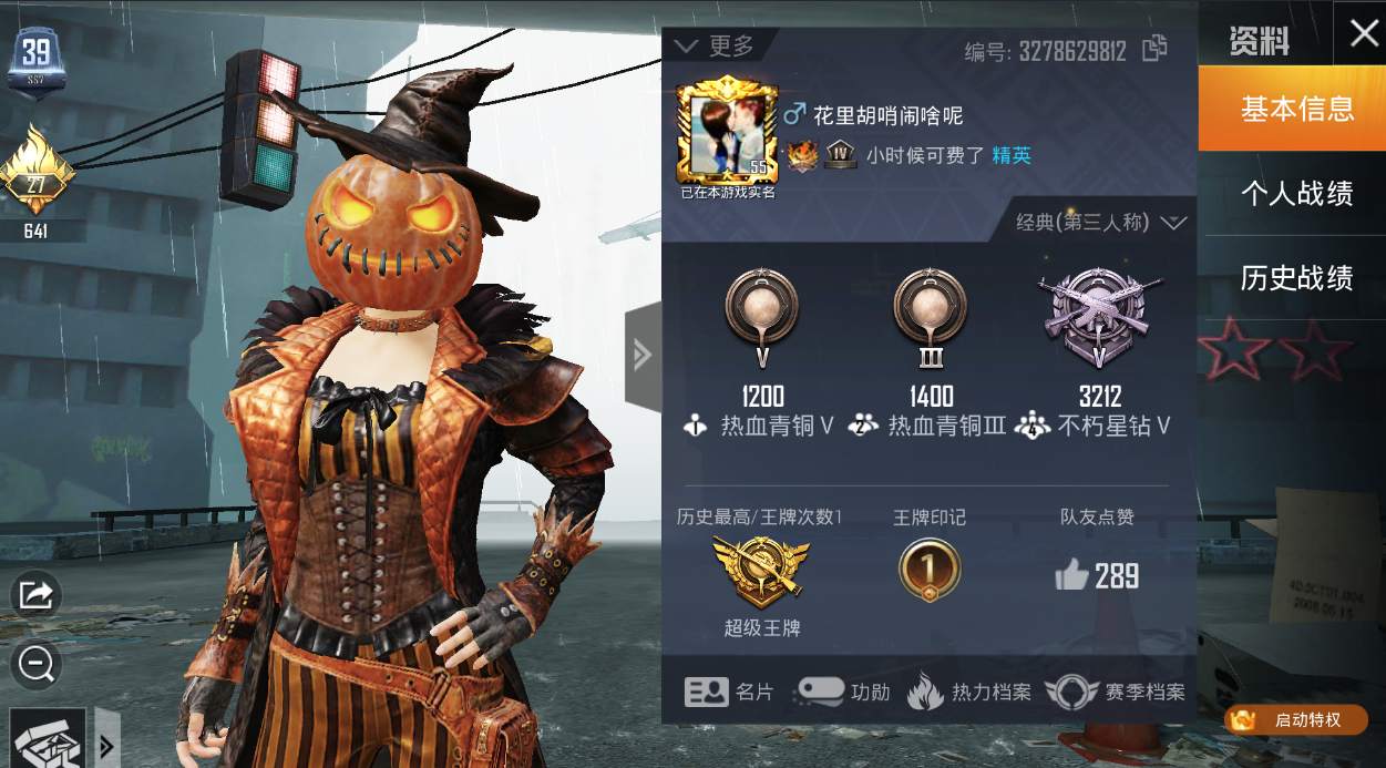 g5 绝版南瓜骑士 53套装 46枪皮 极品 飞行器 降落伞-和平精英/安卓