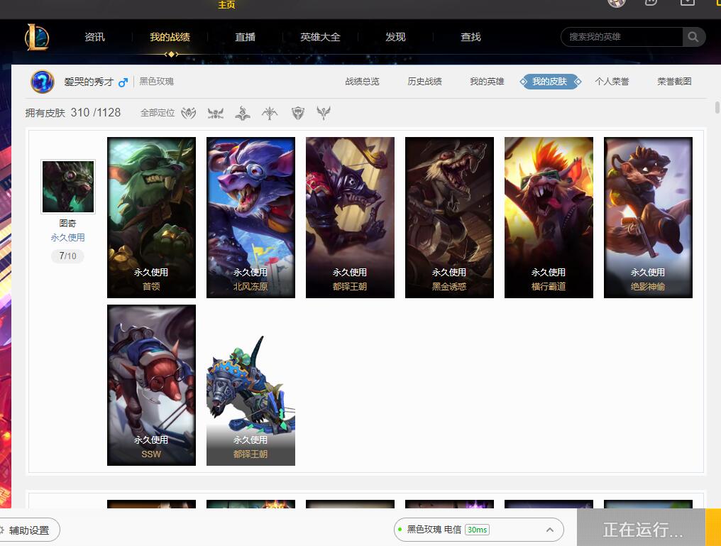 【电信】【黑色玫瑰】6540英雄-6540皮肤   048S扫把精品，黑色玫瑰310原皮83炫彩，至臻剑魔、海克斯龙龟、送披萨的小姐姐、泳池女警、神王和灌篮诺手、源计划艾希、至高之拳等超优质皮肤！