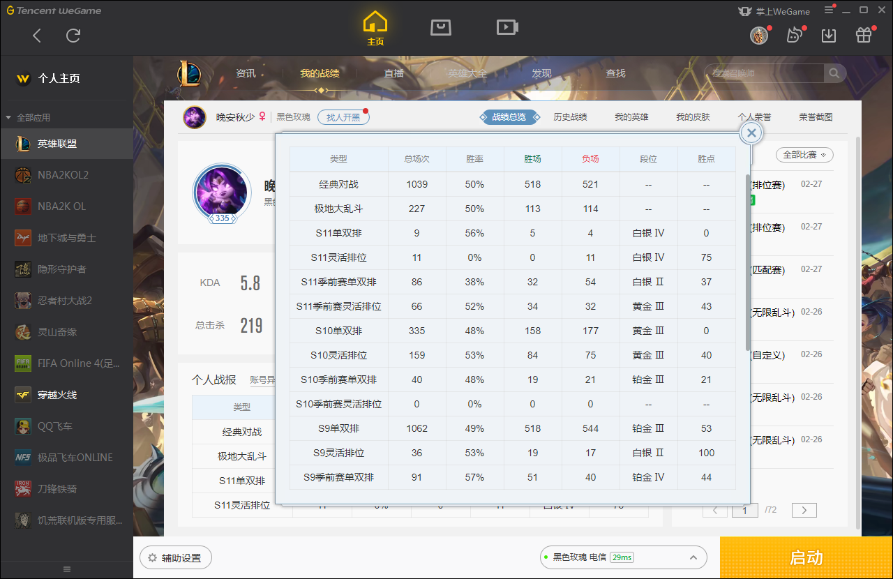 【电信】【黑色玫瑰】154英雄-385皮肤   绅士科加斯，铁哥们奥拉夫，西部魔影卢锡安，西部魔影寒冰，源计划剑圣，黑暗武士狮子狗，霸天剑魔，苍穹之光薇恩，冲击之刃劫，大夏武士潘森，钢铁意志潘森，黑帮教父男枪，恐惧新星船长，掠星魔刃卡萨丁，全金属狂潮杰斯，生化骑士诺克，特种部队船长，铁血狙击女警，兔女郎锐雯，源计划卢锡安，源计划卡特琳娜，终极BOSS小法，KDA狐狸，真实伤害塞纳，DJ琴女，海克斯鳄鱼，至臻锐雯，至臻琪亚娜，电玩女神赏金猎人，电玩勇者锐雯，电玩人马，羊年限定金克丝，银龙裁决泰隆，泳池派对鳄鱼，黑夜使者亚索，黎明使者锐雯